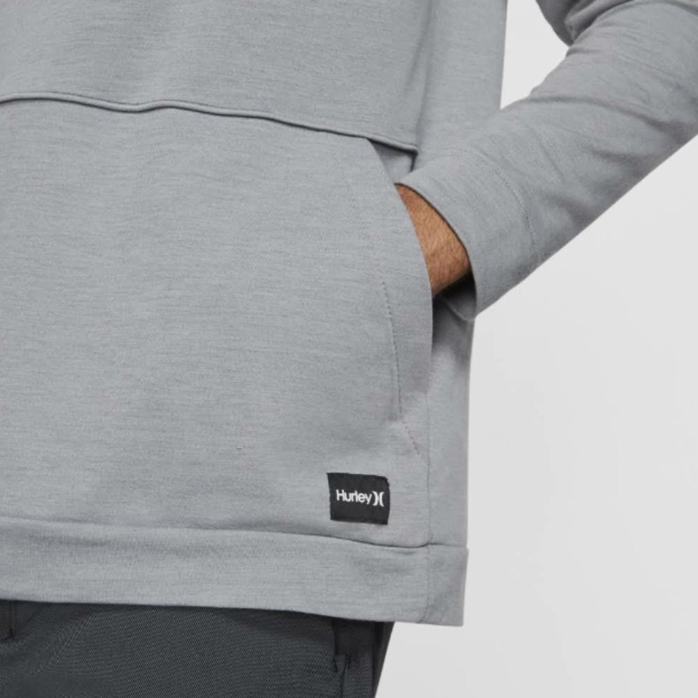 Hurley Mens Mongoose Dri FIT Long Sleeve Lightweight Hoodie Gray Medium - Picture 6 of 8
